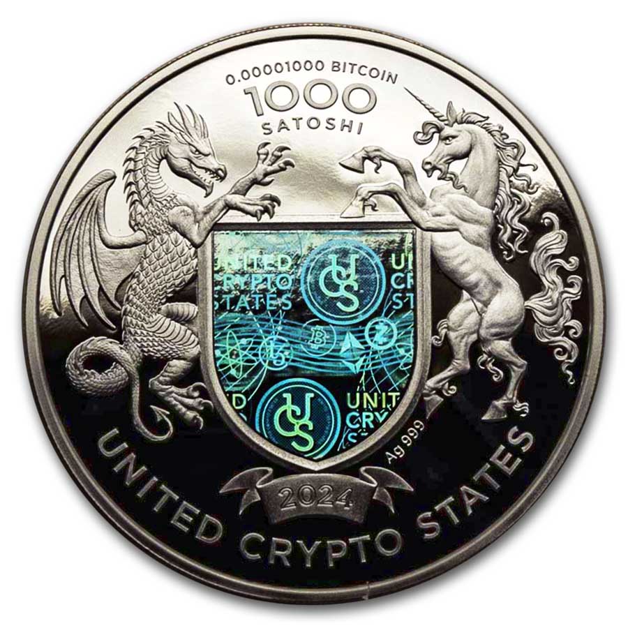 2024 Indian Head United Crypto States 1 oz Proof Silver | eBay